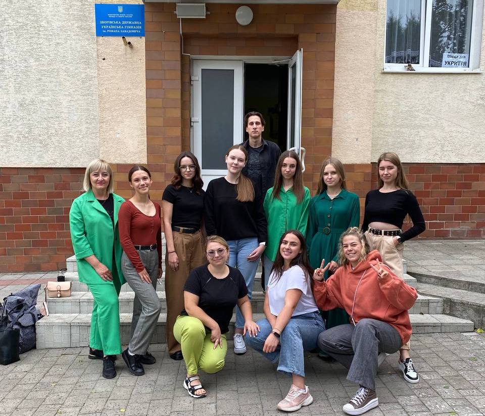 Учні Зборівської гімназії разом із студентами та викладачами ТНПУ